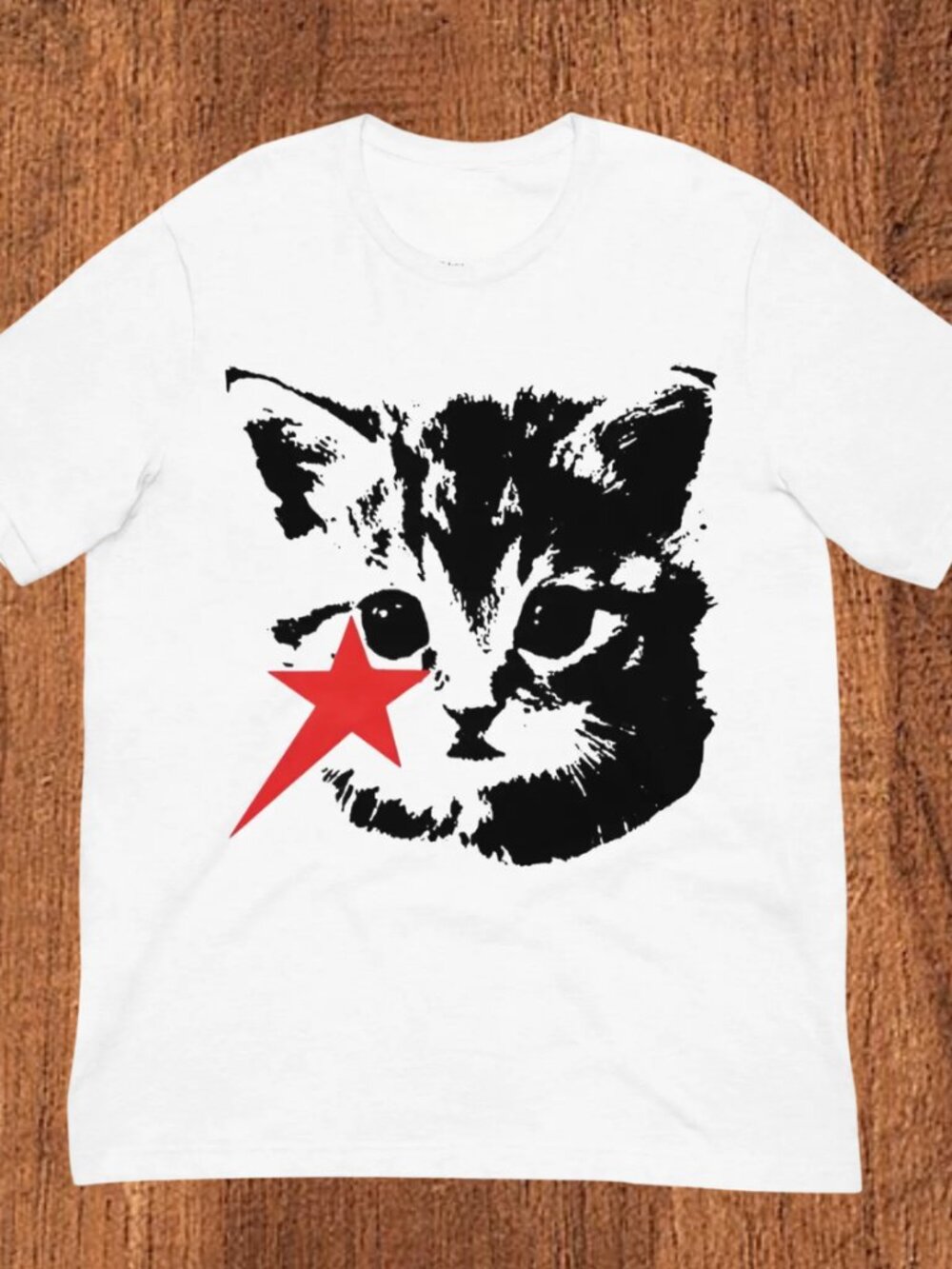 Punk Cat Graphic Tee, Grunge Streetwear T-Shirt